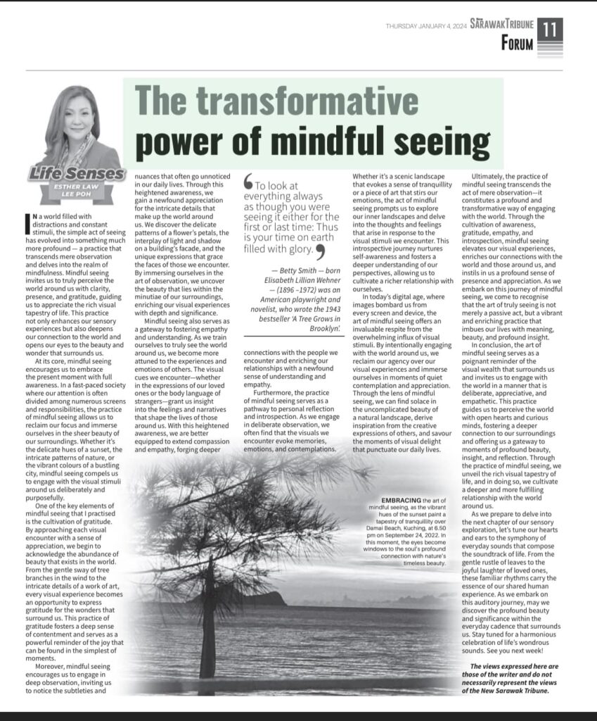 Mindful Seeing, The Transformative Power